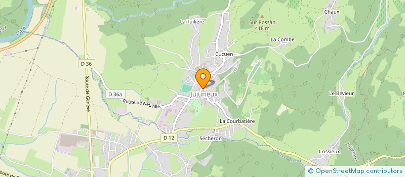 localisation de l'entreprise SCI LA TERECHE à JUJURIEUX