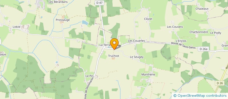 localisation de l'entreprise SCI LA TERRASSE  SAINT-GENIS-SUR-MENTHON