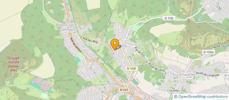 localisation de l'entreprise SCI LA TERRASSE  LESSY