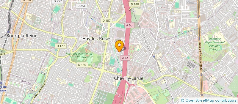 localisation de l'entreprise SCI LA TERRASSE DE L'ORANGERIE  L'HAY-LES-ROSES