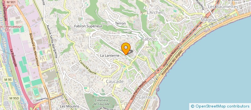 localisation de l'entreprise SCI LA TERRASSE DU SOLEIL à NICE