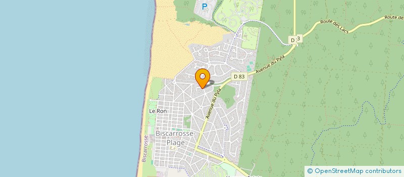 localisation de l'entreprise SCI LA TERRAZZA DES CHICOS  BISCARROSSE