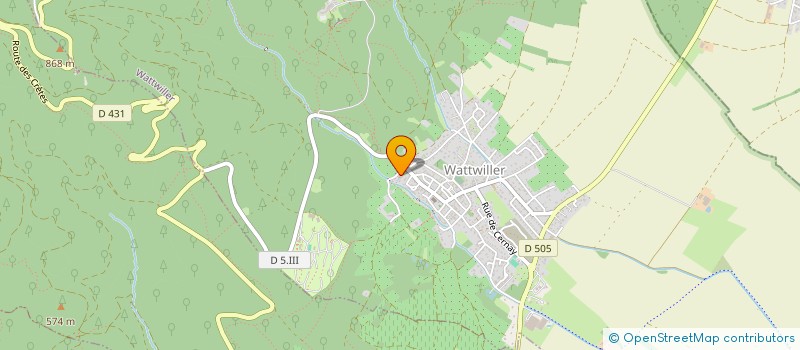 localisation de l'entreprise SCI LA TERRE DE PONTIGNY  WATTWILLER