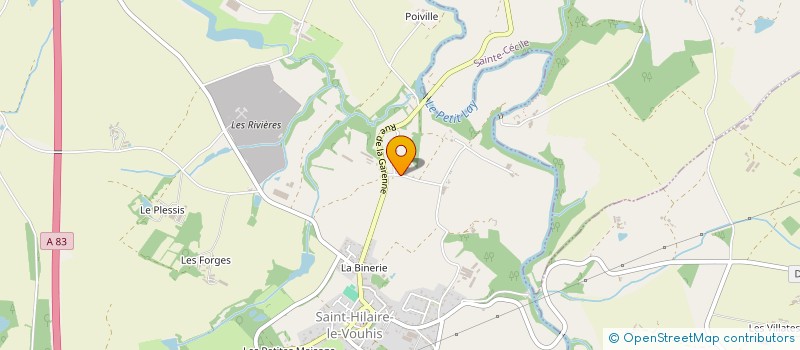 localisation de l'entreprise SCI LA TERRIERE BLANCHE  SAINT-HILAIRE-LE-VOUHIS