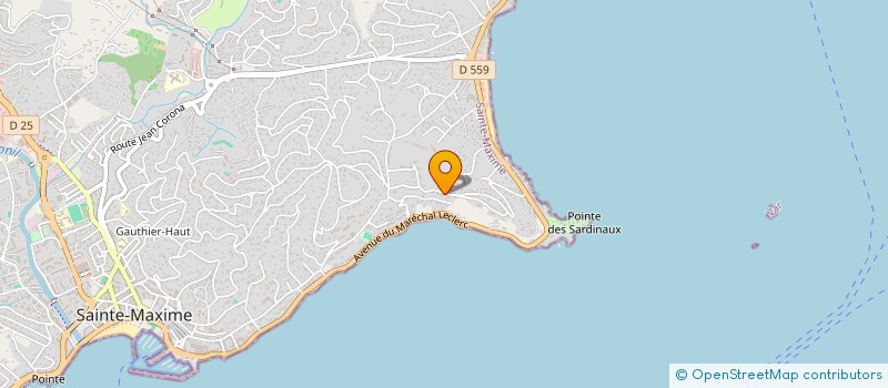 localisation de l'entreprise SCI LA TERZA à SAINTE-MAXIME
