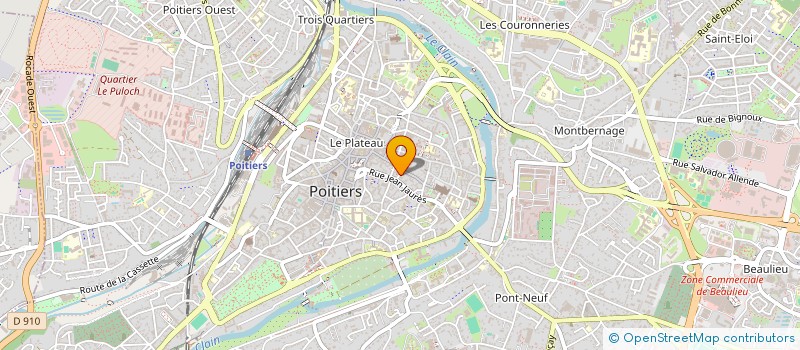 localisation de l'entreprise SCI LA TETAUDE  POITIERS