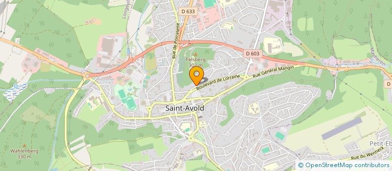 localisation de l'entreprise SCI LA THALOISE  SAINT-AVOLD