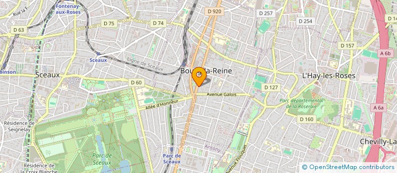 localisation de l'entreprise SCI LA THEBAIDE à BOURG-LA-REINE