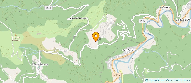 localisation de l'entreprise SCI LA THEBAIDE  MONTFERRER