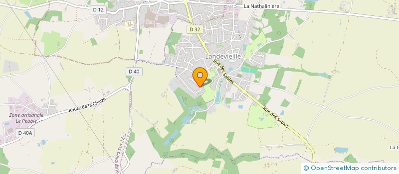 localisation de l'entreprise SCI LA THELLOISE à LANDEVIEILLE