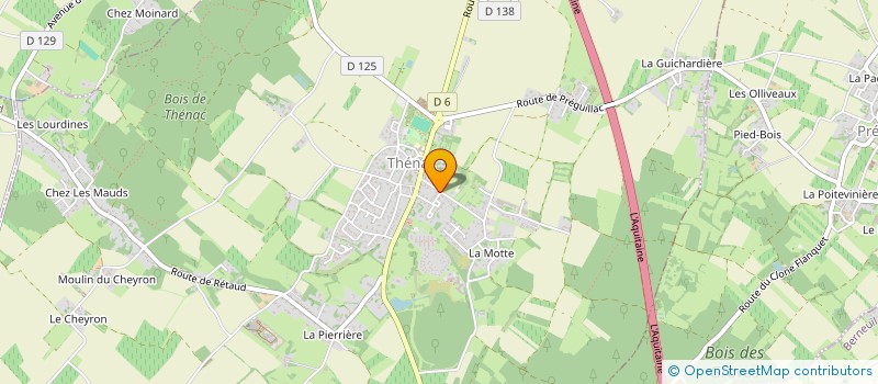 localisation de l'entreprise SCI LA THENACAISE  THENAC