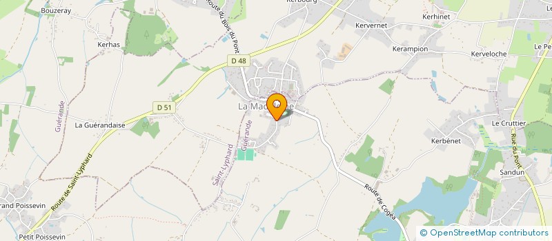 localisation de l'entreprise SCI LA THERIAQUE  GUERANDE