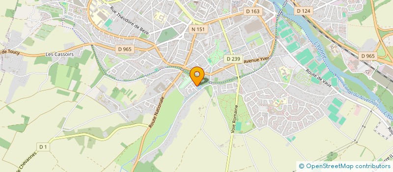 localisation de l'entreprise SCI LA THERMITIERE à AUXERRE