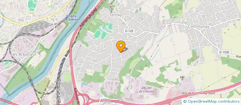 localisation de l'entreprise SCI LA THIBAUDIERE  TERNAY