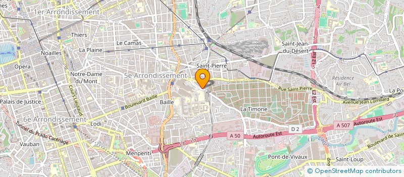localisation de l'entreprise SCI LA TIMONE à MARSEILLE