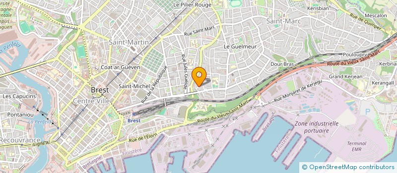 localisation de l'entreprise SCI LA TOLE  BREST