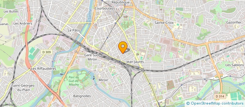 localisation de l'entreprise SCI LA TONNELLE  LE MANS