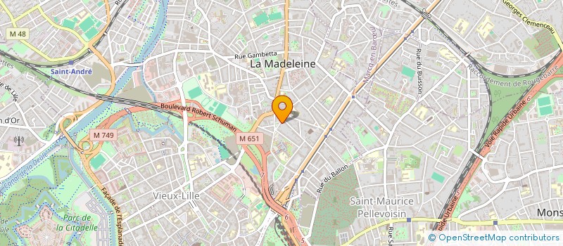 localisation de l'entreprise SCI LA TOQUADE MOLINEL à LA MADELEINE
