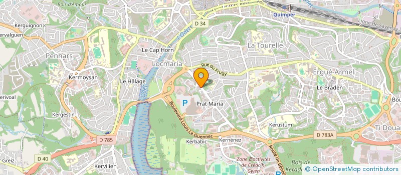 localisation de l'entreprise SCI LA TORCHE  QUIMPER