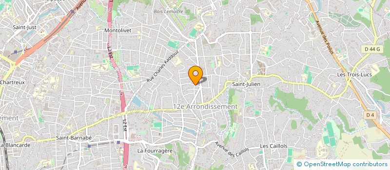 localisation de l'entreprise SCI LA TORTUE à MARSEILLE 12EME