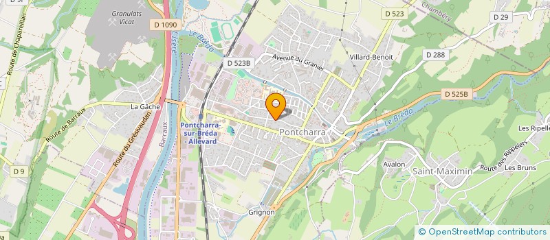 localisation de l'entreprise SCI LA TOSCANE  PONTCHARRA