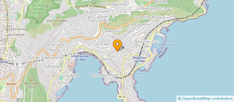 localisation de l'entreprise SCI LA TOSCANE à BEAULIEU-SUR-MER