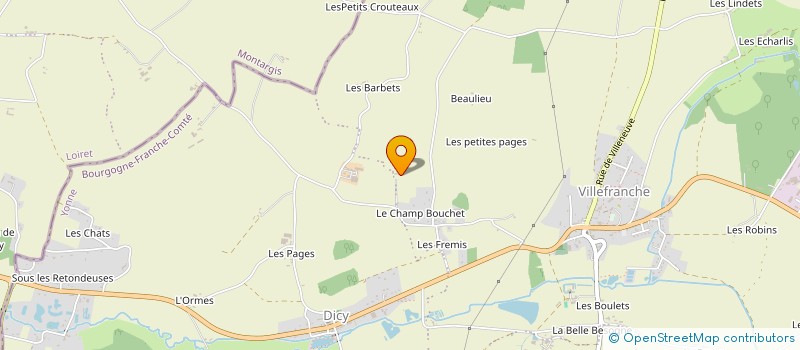 localisation de l'entreprise SCI LA TOUCHE à CHARNY OREE DE PUISAYE