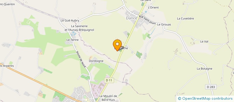 localisation de l'entreprise SCI LA TOUCHE à PERCHE-EN-NOCE