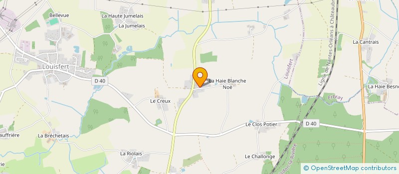 localisation de l'entreprise SCI LA TOUCHE  LOUISFERT