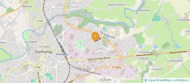 localisation de l'entreprise SCI LA TOUCHE  PARTHENAY