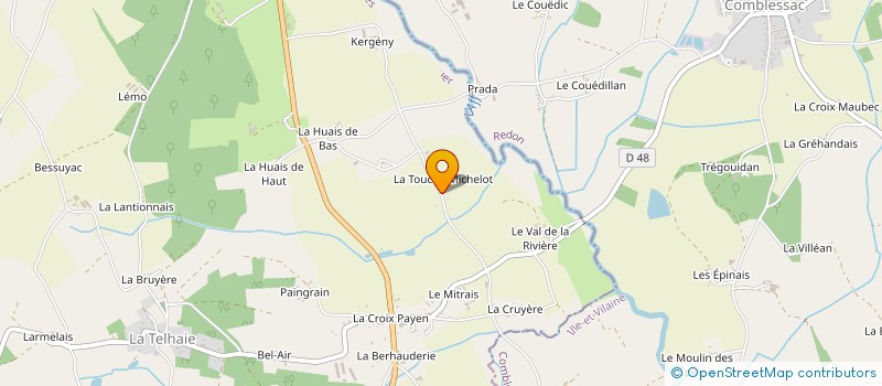 localisation de l'entreprise SCI LA TOUCHE MICHELOT  GUER