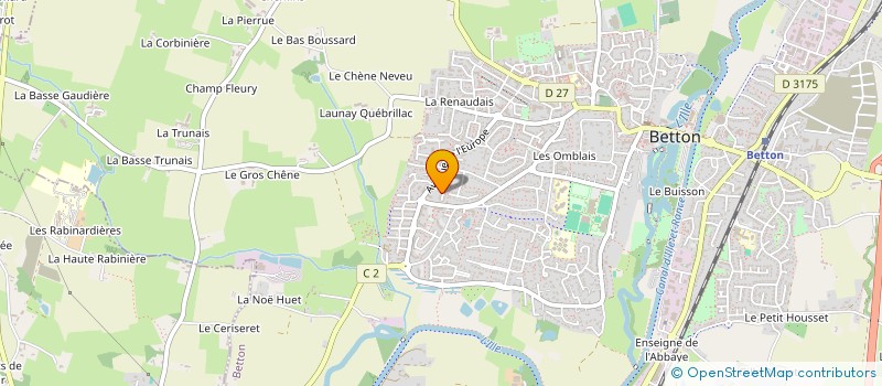 localisation de l'entreprise SCI LA TOUCHE VGT  BETTON