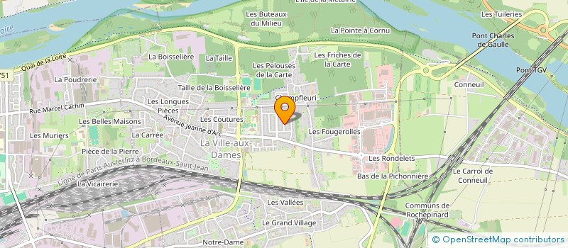 localisation de l'entreprise SCI LA TOUGNETTE  CINQ-MARS-LA-PILE