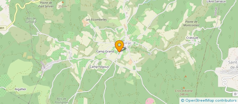 localisation de l'entreprise SCI LA TOUMAS  SAINT-JULIEN-DE-PEYROLAS