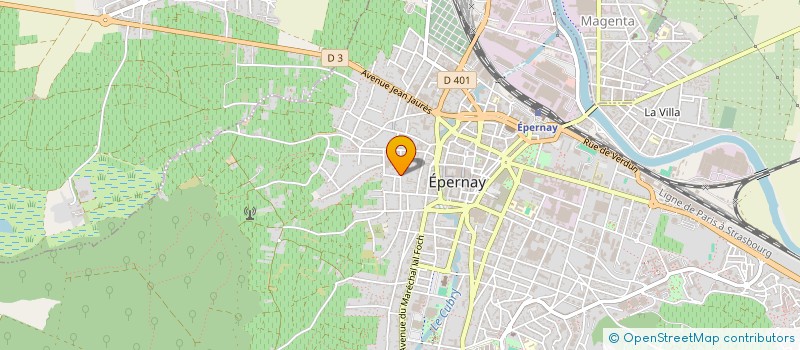 localisation de l'entreprise SCI LA TOUQUETTERIE  EPERNAY