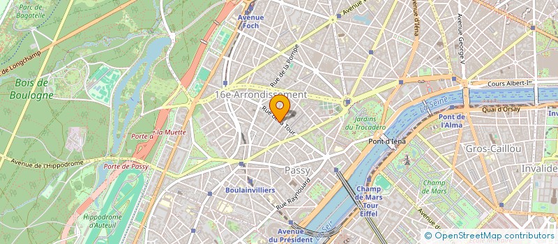 localisation de l'entreprise SCI LA TOUR 16  PARIS