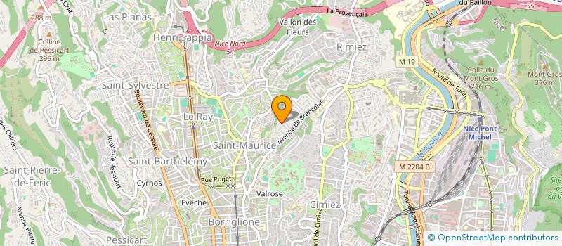 localisation de l'entreprise SCI LA TOUR à NICE