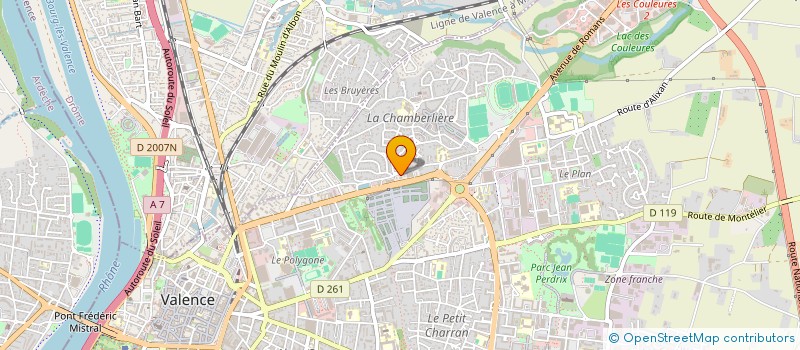 localisation de l'entreprise SCI LA TOUR à VALENCE