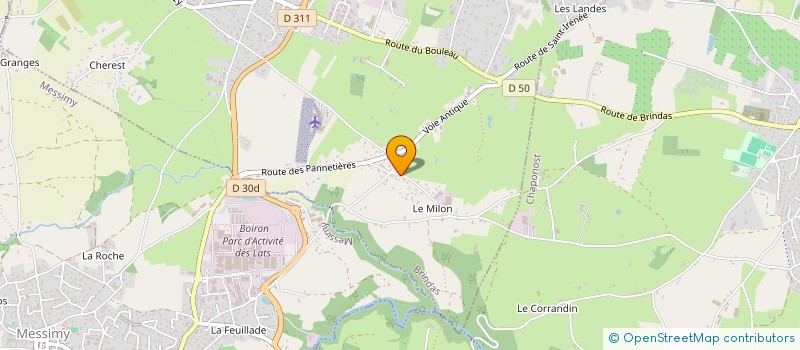 localisation de l'entreprise SCI LA TOUR  BRINDAS