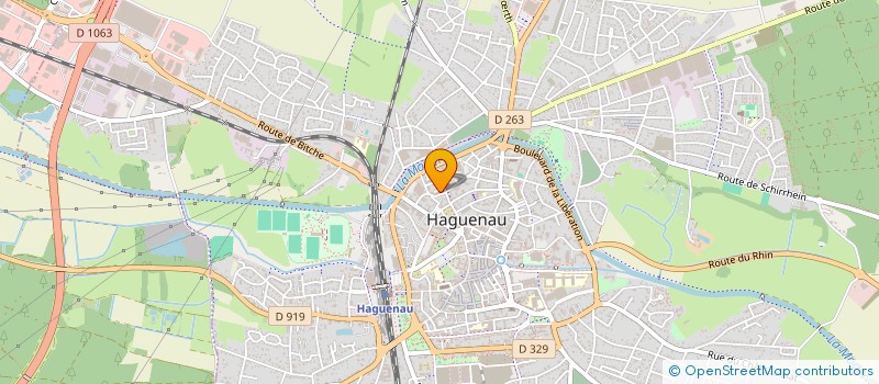 localisation de l'entreprise SCI LA TOUR  HAGUENAU