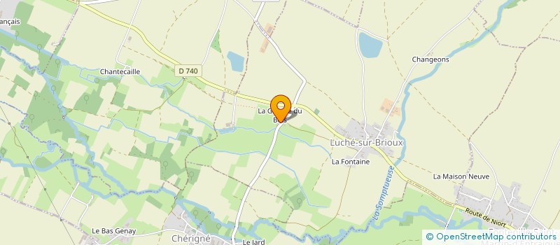 localisation de l'entreprise SCI LA TOUR  LUCHE-SUR-BRIOUX