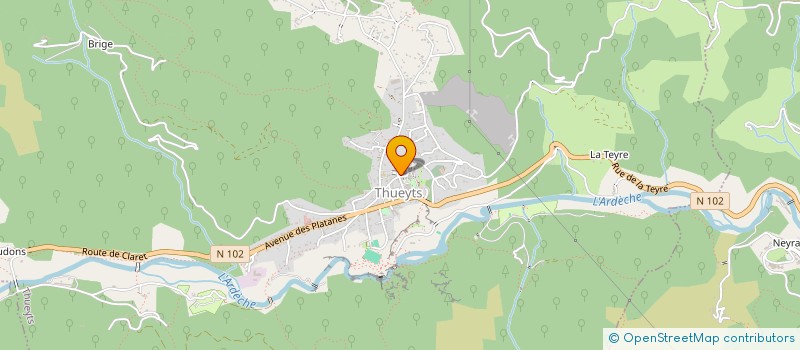 localisation de l'entreprise SCI LA TOUR  THUEYTS