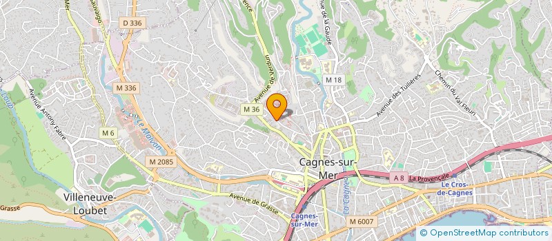 localisation de l'entreprise SCI LA TOUR à CAGNES-SUR-MER