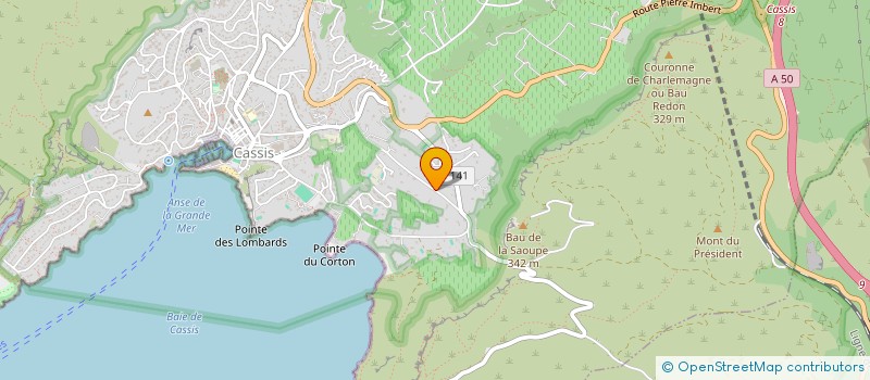 localisation de l'entreprise SCI LA TOUR  CASSIS