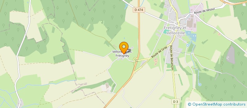 localisation de l'entreprise SCI LA TOUR CARREE  FRETIGNEY-ET-VELLOREILLE