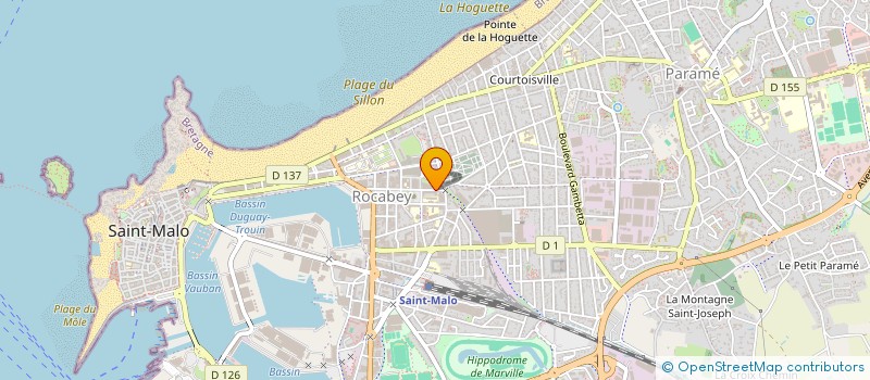 localisation de l'entreprise SCI LA TOUR D'AUVERGNE  SAINT-MALO