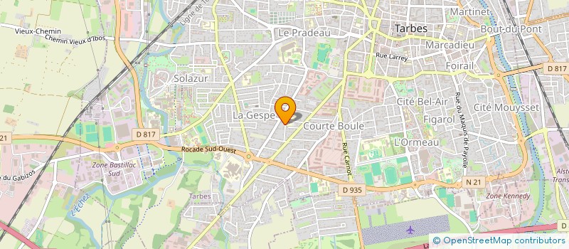 localisation de l'entreprise SCI LA TOUR DE LA MERCI  TARBES