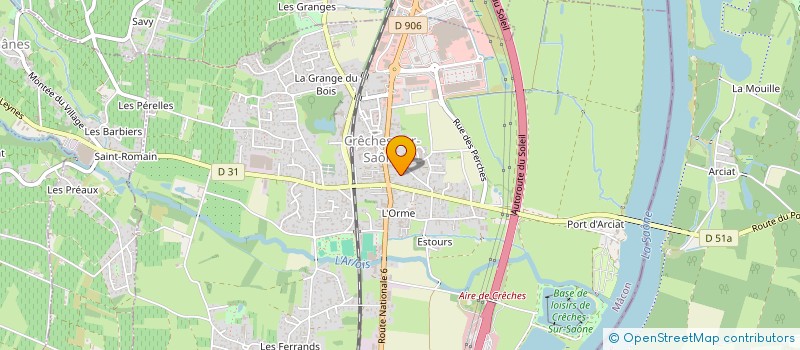 localisation de l'entreprise SCI LA TOUR DE MOLLE  CRECHES-SUR-SAONE