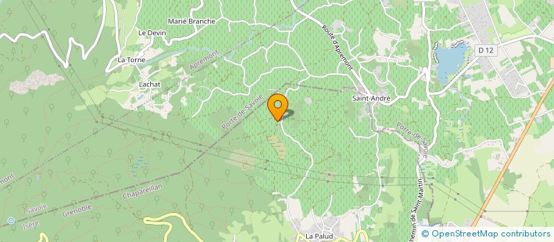 localisation de l'entreprise SCI LA TOUR DES ABYMES  CHAPAREILLAN