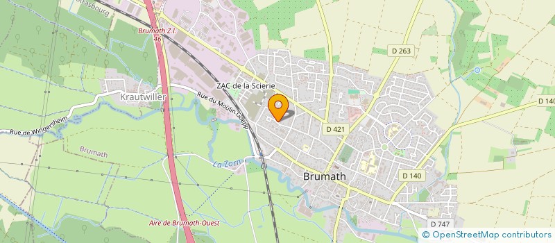 localisation de l'entreprise SCI LA TOUR DES BATELIERS  BRUMATH